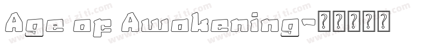 Age of Awakening字体转换